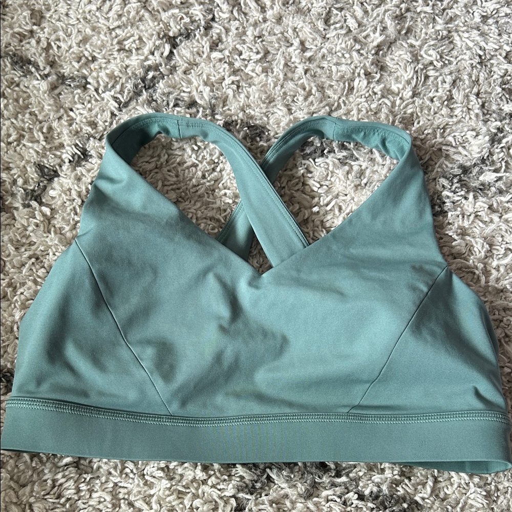 Lululemon Athletica Teal Cross-Back Sports Bra